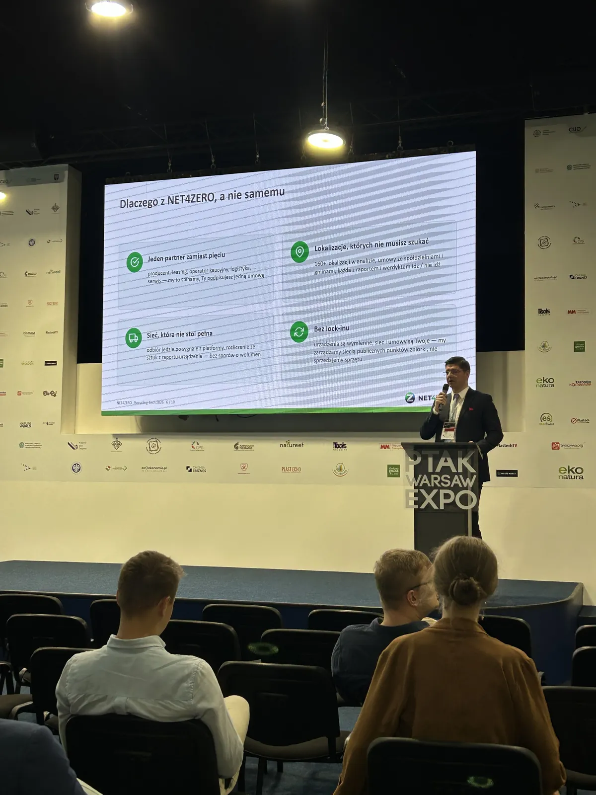 Prelekcja NET4ZERO na scenie Recycling Tech 2026 — dlaczego z NET4ZERO, a nie samemu